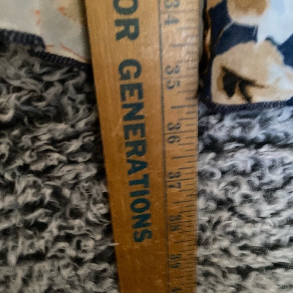 Emory Park Women’s Caley Open Front Woven Floral Kimono Navy Size 2XL - Picture 5 of 7